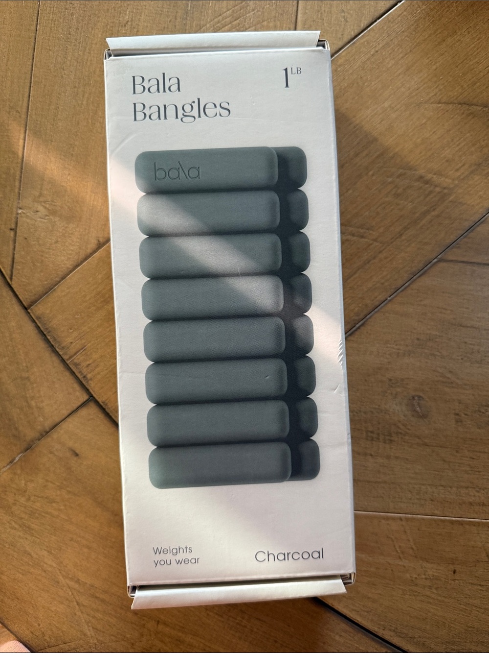 Bala Bangles Wrist Weights - 1 lb - Charcoal Gray